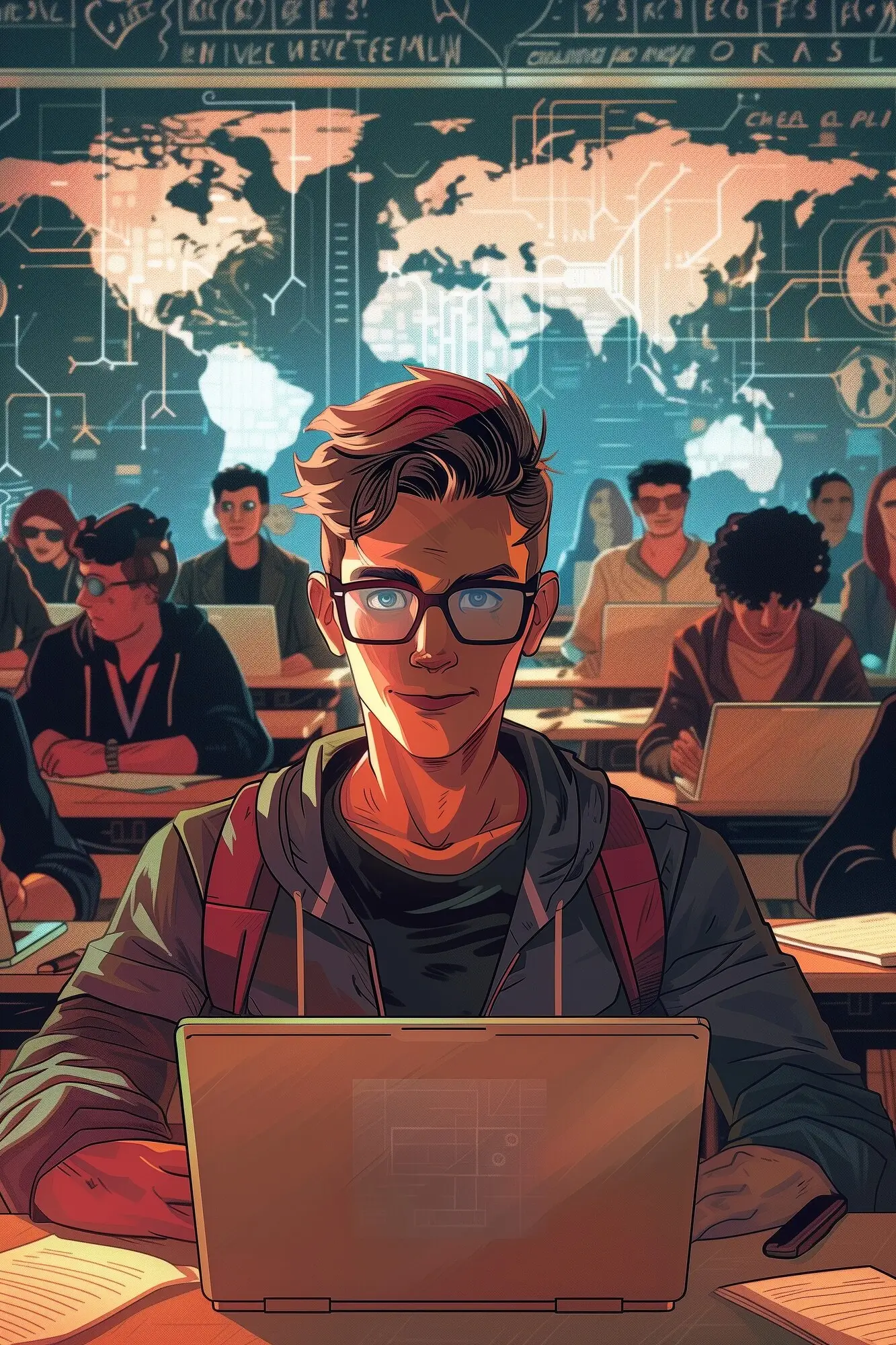 cartoon-student-math-class